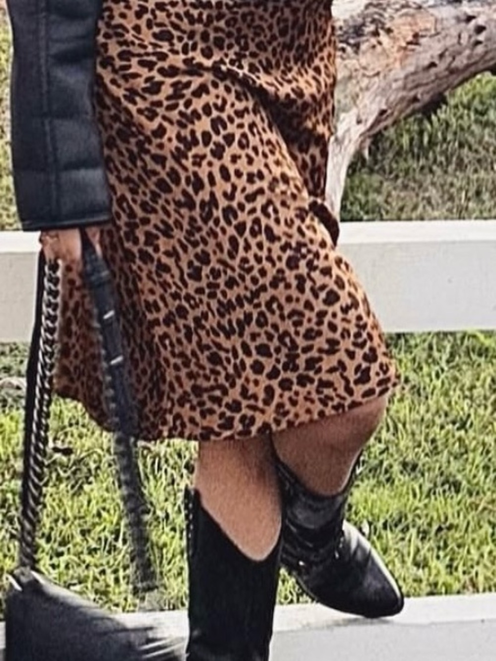 a new day Leopard Print Slip Maxi Dress in Brown
